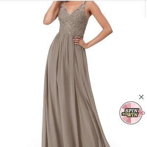 Bridesmaid dress but definitely can be worn as a prom dress!